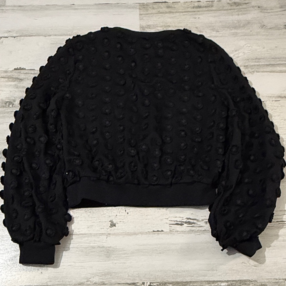Pearl by Lela Rose Black Textured Women's Top Size XS - Picture 5 of 10